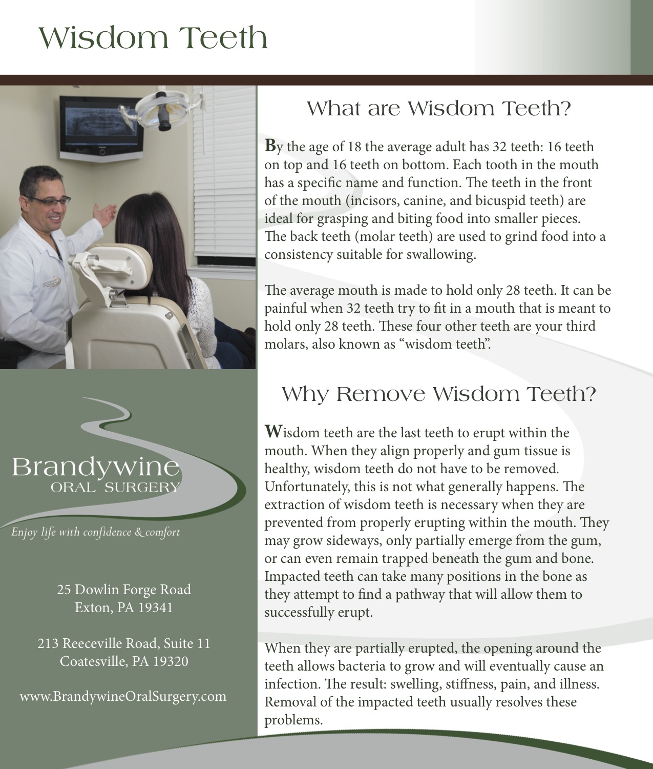 Brandywine Oral Surgery Practice Fact Sheet